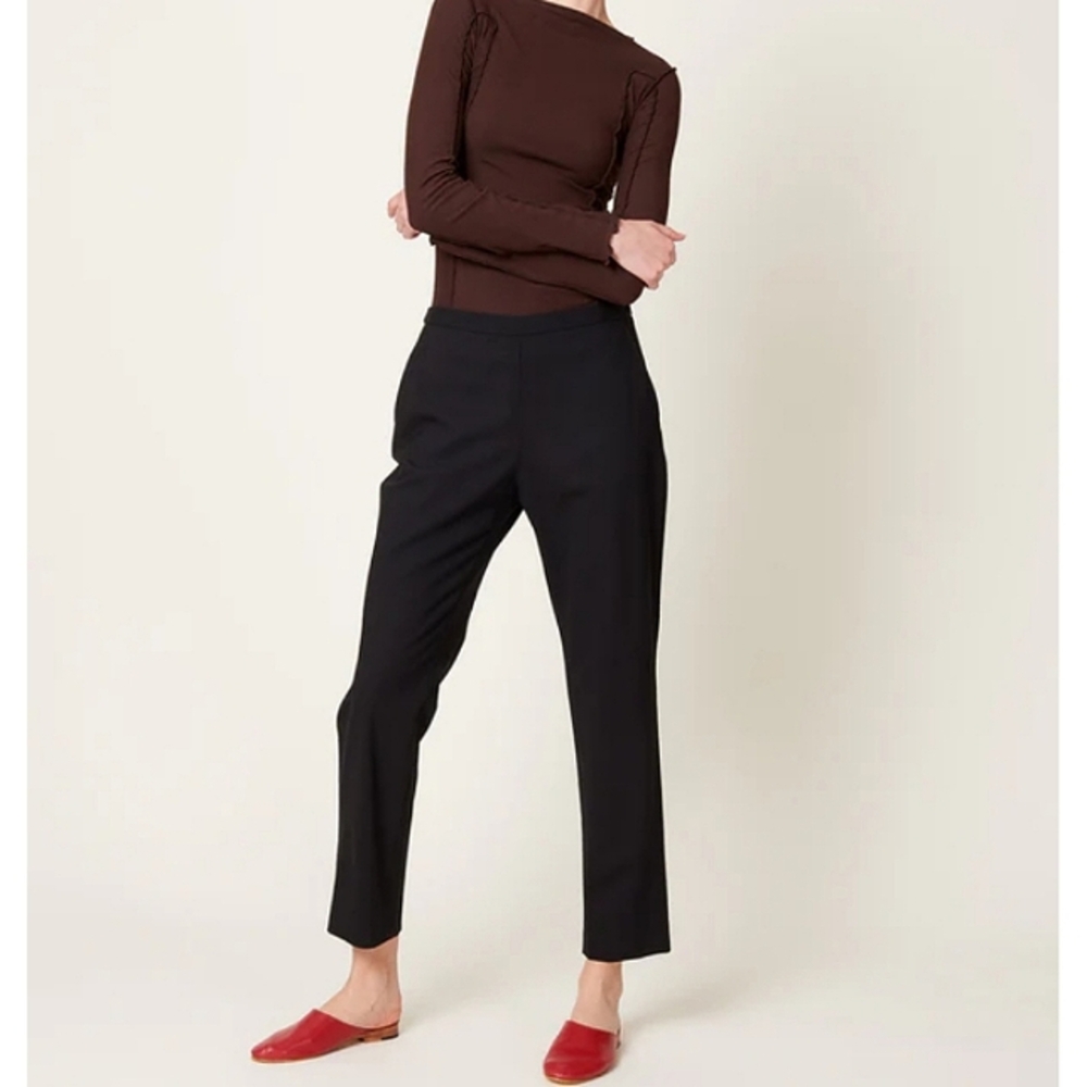 Elegant Black Straight Leg Women's Pants